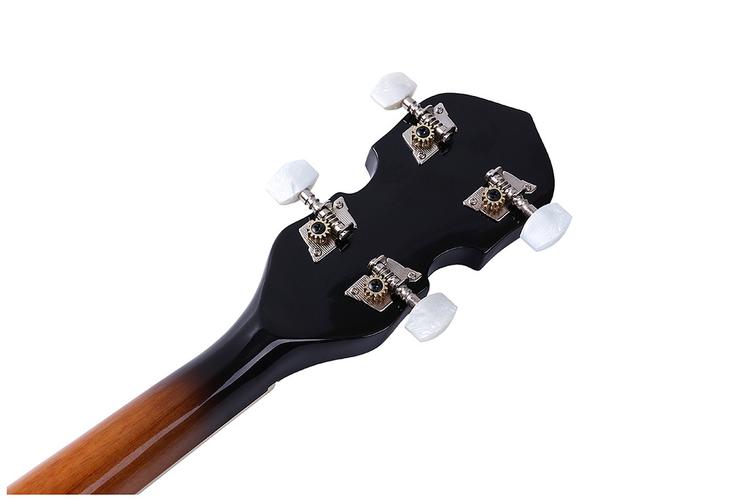 跨境电商乐器批发厂家bjd-5五弦班卓琴banjo高品质哑光沙比利原木
